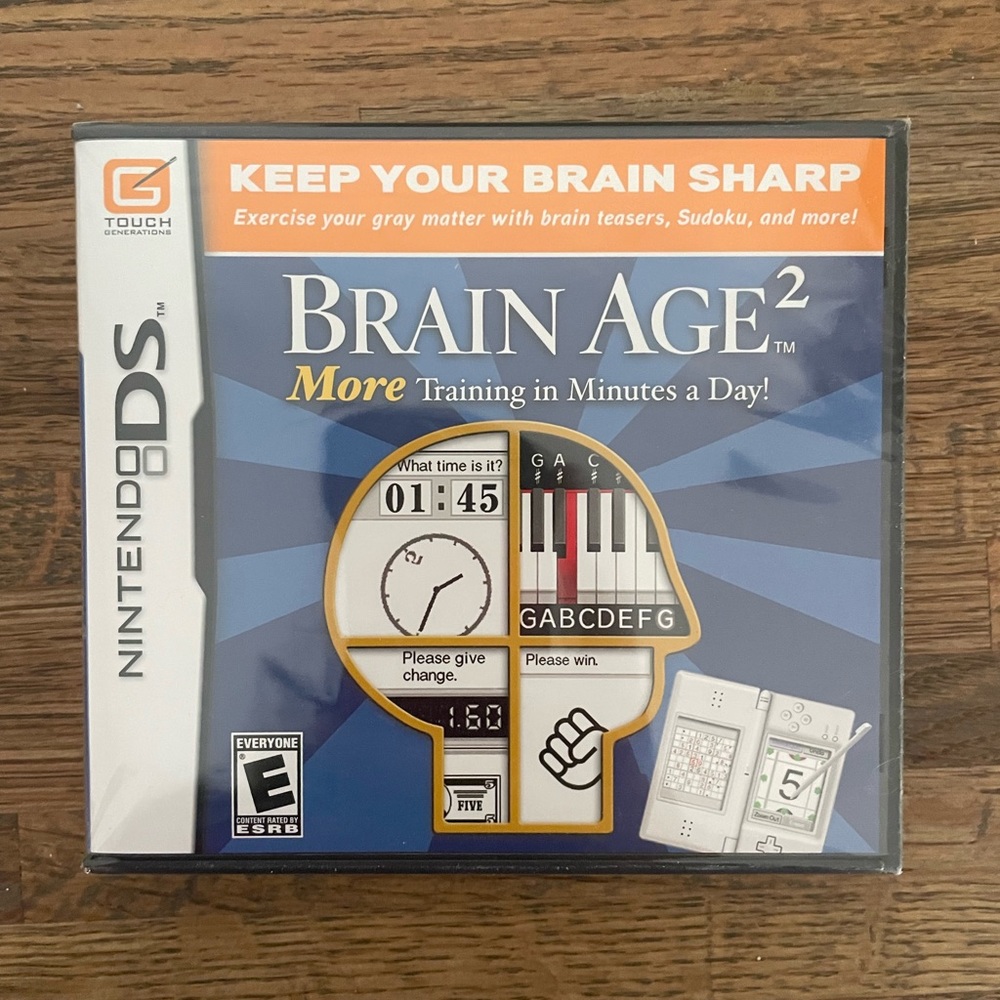 NEW nintendo DS game brain age